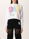 Pullover Donna con logo multicolor Bianco GAELLE PARIS- Francavilla Moda